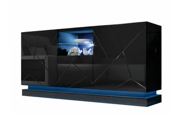 Strontian Highboard Scandinavian Choice Black - Products - Förvaring - Skåp - Förvaringsskåp