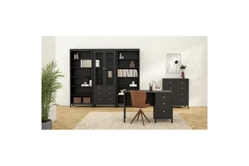 Vallvidera Vitrinskåp 78,05x199 cm - Svart - Products - Förvaring - Skåp - Vitrinskåp