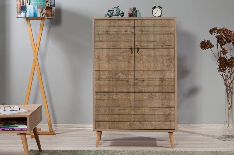 Vellavie Skåp 80 cm Träpanel - Brun - Products - Förvaring - Skåp - Förvaringsskåp