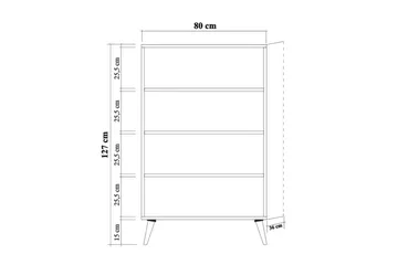 Vellavie Skåp 80 cm Träpanel - Brun - Products - Förvaring - Skåp - Förvaringsskåp