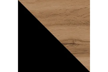 Veria Smalt Vitrinskåp Blå LED Belysning 30 cm djup 40 cm bred 180 cm hög Mörkt Trä Glas - Natur/Svart - Products - Förvaring - Skåp - Vitrinskåp