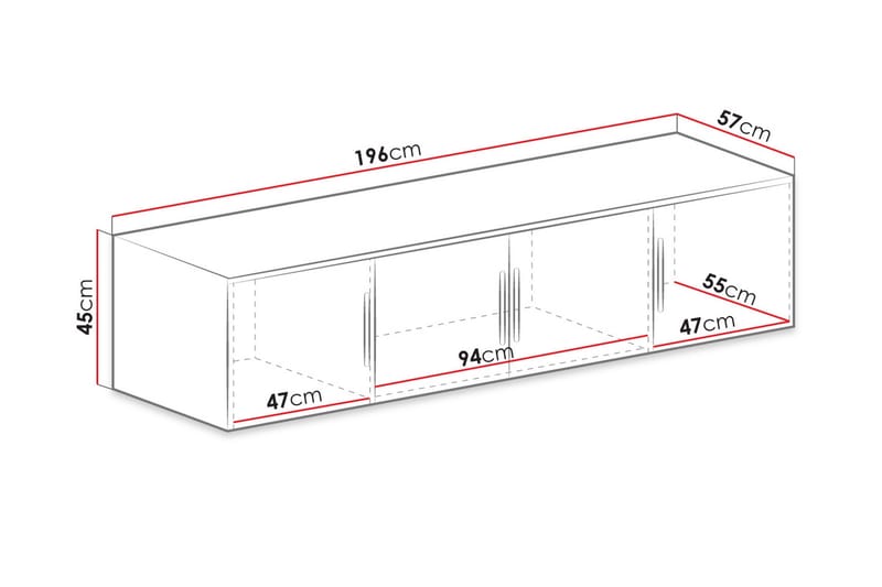 Chavez Vägghylla Grå - Products - Förvaring - Småförvaring - Väggförvaring