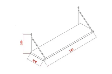 Decormet Vägghylla - Brun - Products - Förvaring - Småförvaring - Väggförvaring