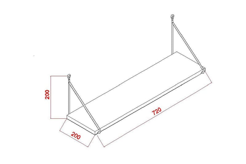 Decormet Vägghylla - Brun - Products - Förvaring - Småförvaring - Väggförvaring