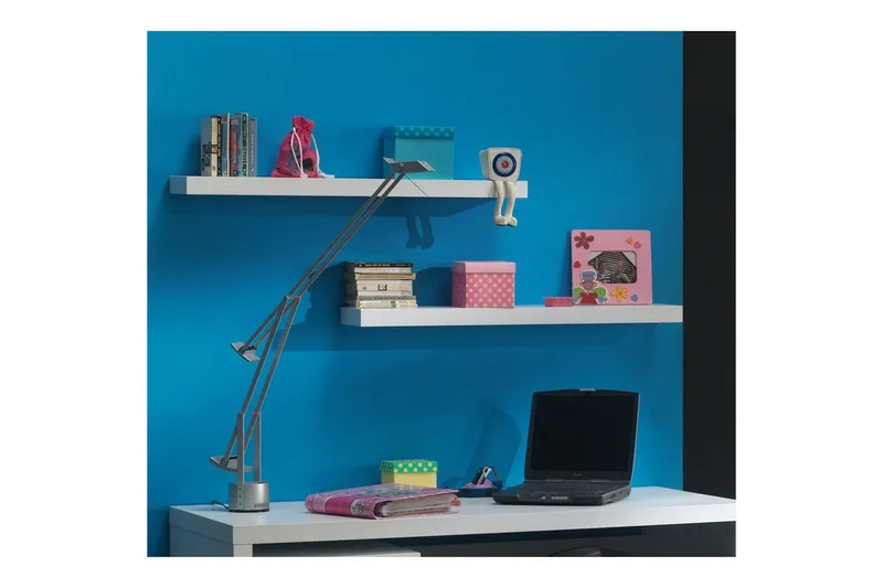 Lara Vägghylla 240x24 cm, Vit