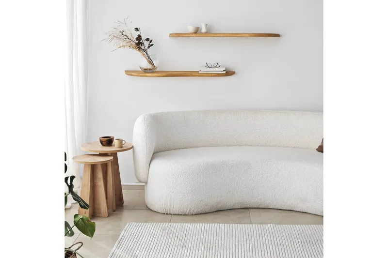 Wavy Vägghylla 100 cm - Ek - Products - Förvaring - Småförvaring - Väggförvaring