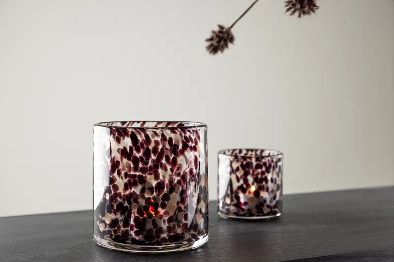 Glora Ljuslykta 12x12 cm - Svart - Products - Inredning - Ljus & dofter - Ljusstakar & ljuslyktor