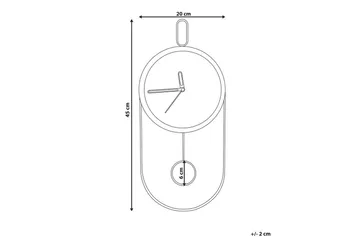 Pendelur Sierre Ljus trä/svart - Ljus trä/svart - Products - Inredning - Väggdekor - Väggklocka & väggur - Urverk till väggklocka