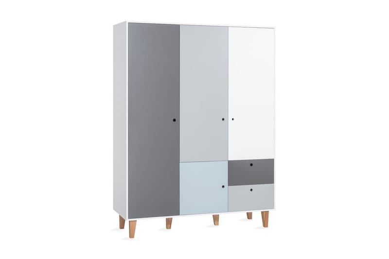 Concept Garderob Vit/Mörkgrå/Natur, VOX