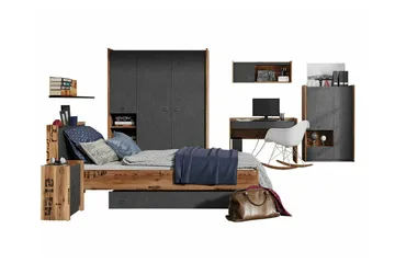 Rathmore Möbelset För Barnrum - Grå - Products - Möbler - Barnmöbler - Barnmöbelset