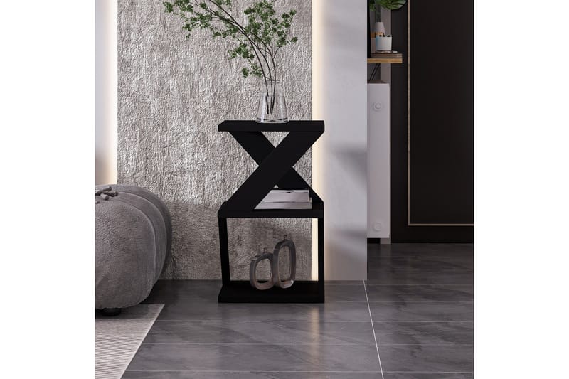 Albeni Sidobord 29,6 cm - Svart/Ek - Products - Möbler - Bord & matgrupp - Avlastningsbord & sidobord - Brickbord & småbord