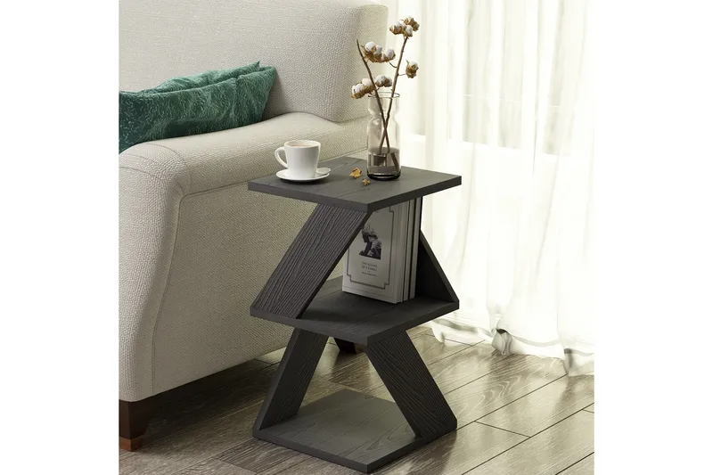 Albeni Sidobord 29,6 cm - Svart/Natur - Products - Möbler - Bord & matgrupp - Avlastningsbord & sidobord - Brickbord & småbord