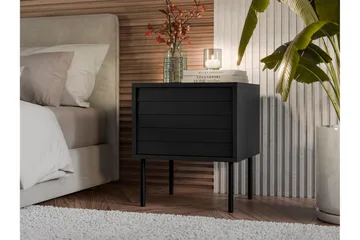 Belonger Sängbord 45 cm - Svart - Products - Möbler - Bord & matgrupp - Avlastningsbord & sidobord - Sängbord & nattduksbord