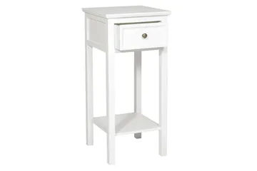 Cleana Sängbord 75 cm med Förvaring Låda - Vit - Products - Möbler - Bord & matgrupp - Avlastningsbord & sidobord - Sängbord & nattduksbord