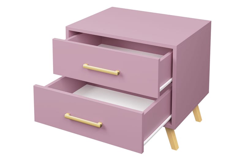 Escaldes Sängbord 54 cm - Matt Grön/Guld - Products - Möbler - Bord & matgrupp - Avlastningsbord & sidobord - Sängbord & nattduksbord