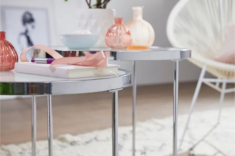 Krecker Satsbord 50 cm - Vit - Products - Möbler - Bord & matgrupp - Avlastningsbord & sidobord - Satsbord