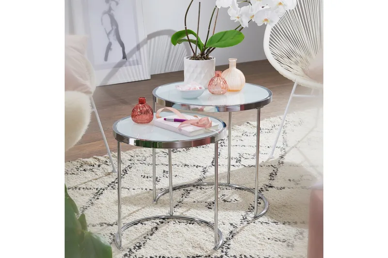 Krecker Satsbord 50 cm - Vit - Products - Möbler - Bord & matgrupp - Avlastningsbord & sidobord - Satsbord