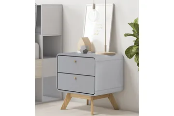 Olivet Sängbord 51 cm - Grå - Products - Möbler - Bord & matgrupp - Avlastningsbord & sidobord - Sängbord & nattduksbord