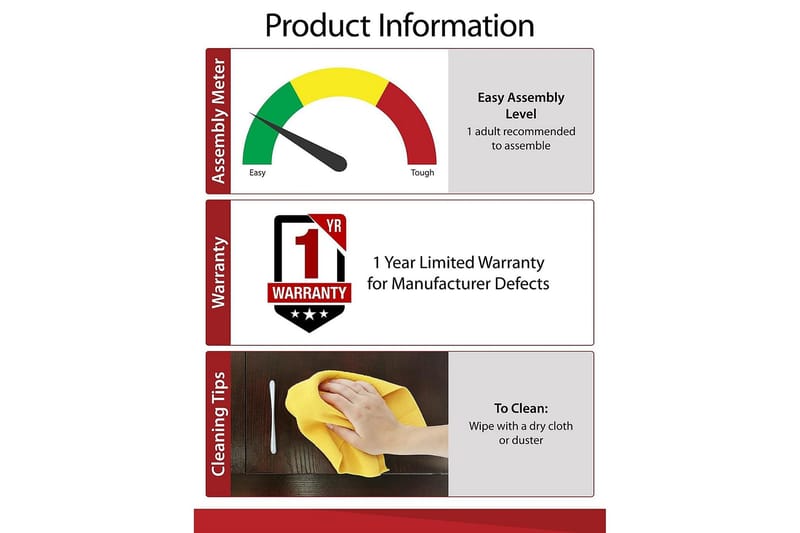 Owen Sidobord 50 cm Brun - Dorel Home - Products - Möbler - Bord & matgrupp - Avlastningsbord & sidobord - Brickbord & småbord
