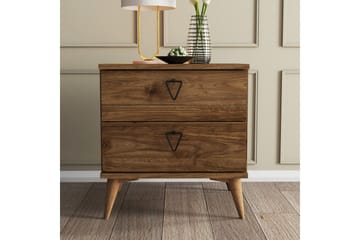Sängbord & Nattduksbord Heibert Sängbord 52 cm Valnöt - Products - Möbler - Bord & matgrupp - Avlastningsbord & sidobord - Sängbord & nattduksbord