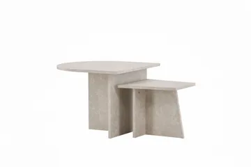 Sala Travertin Soffbord - Beige - Products - Möbler - Bord & matgrupp - Avlastningsbord & sidobord - Satsbord