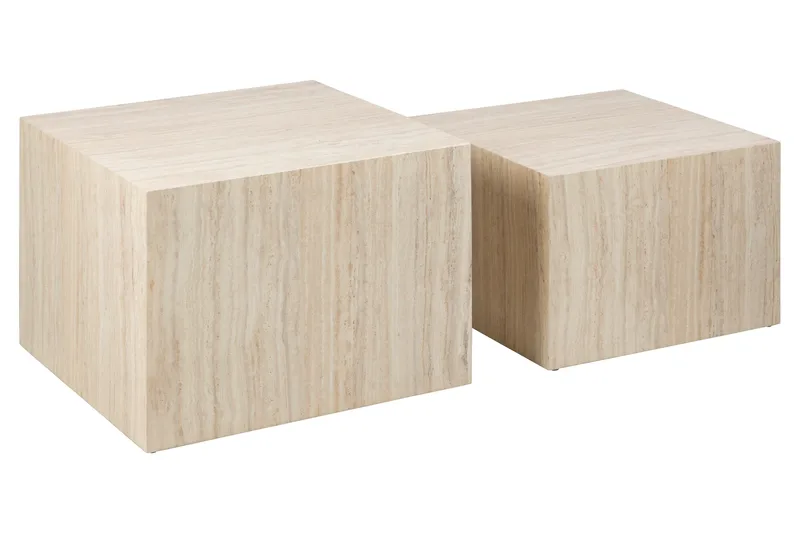 Samon Soffbord 58x58 cm, Beige