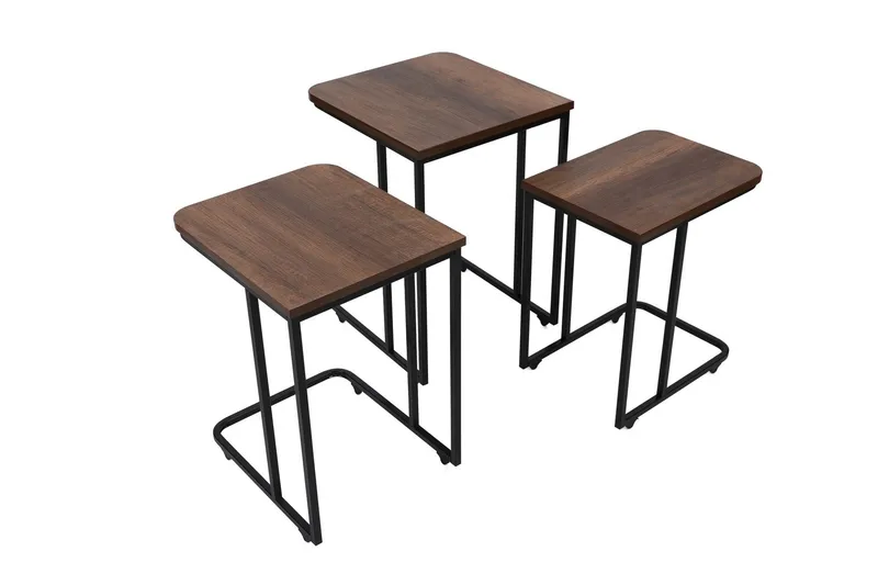 Nagako Satsbord Brun/Svart, Hanah Home