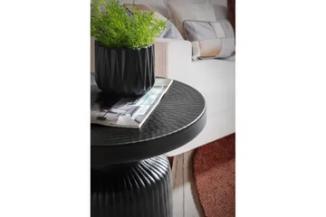 Sido bord Wohnling Metall Rund 40 cm Svart Hamrad Look Industriell - Products - Möbler - Bord & matgrupp - Avlastningsbord & sidobord - Brickbord & småbord