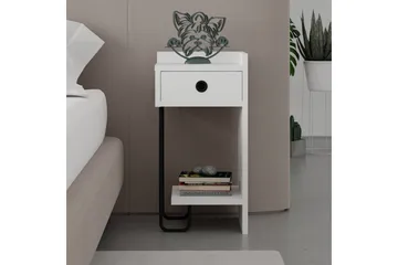 Sirius Sängbord 32x30 cm Vit - Hanah Home - Products - Möbler - Bord & matgrupp - Avlastningsbord & sidobord - Sängbord & nattduksbord