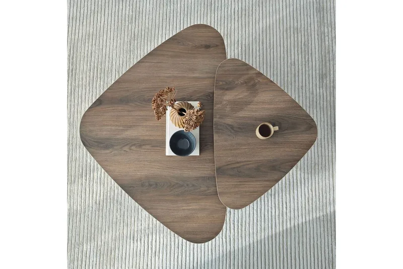 Soffbordssats Jewa Set Valnöt - Valnöt - Products - Möbler - Bord & matgrupp - Avlastningsbord & sidobord - Satsbord