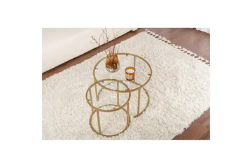 Soffbordssats Naruram Rany - Guld - Products - Möbler - Bord & matgrupp - Avlastningsbord & sidobord - Satsbord