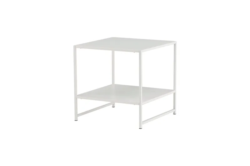 Staal Sidobord med Hylla - Vit - Products - Möbler - Bord & matgrupp - Avlastningsbord & sidobord - Brickbord & småbord