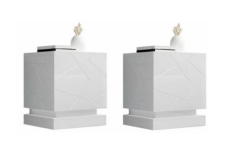 Strontian Sängbord 46 cm Scandinavian Choice White