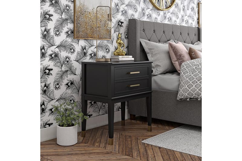 Westerleigh Sidobord 60 cm Svart/Guld - CosmoLiving - Products - Möbler - Bord & matgrupp - Avlastningsbord & sidobord - Brickbord & småbord