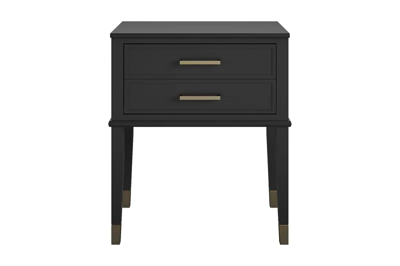 Westerleigh Sidobord 60 cm Svart/Guld, CosmoLiving