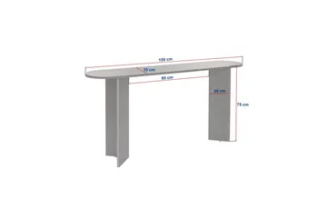 Yeno Konsollbord 150 cm - Chokladbrun - Products - Möbler - Bord & matgrupp - Avlastningsbord & sidobord - Konsolbord & hallbord