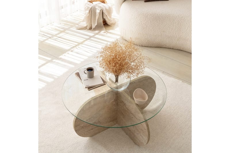 Bengul Soffbord 75 cm - Beige - Products - Möbler - Bord & matgrupp - Soffbord