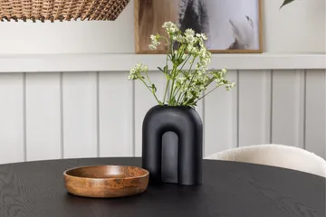 Bootcut Matgrupp 110 cm Rund med 4 Chico Stolar - Svart - Products - Möbler - Bord & matgrupp - Matgrupp