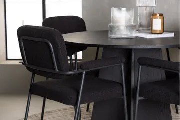 Bootcut Matgrupp 110 cm Rund med 4 Yesterday stolar - Svart - Products - Möbler - Bord & matgrupp - Matgrupp