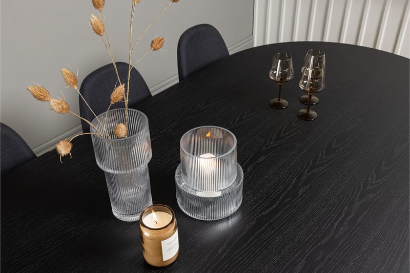 Bootcut Matgrupp 230 cm Rektangulär med 6 Polar stolar - Svart - Products - Möbler - Bord & matgrupp - Matgrupp