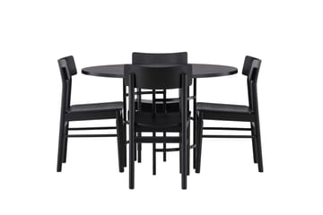 Copenhagen Matgrupp + 4 stolar Rektangulär - Svart - Products - Möbler - Bord & matgrupp - Matgrupp