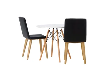 Danburi Matgrupp 60 cm Rund med 2 Today stolar - Svart - Products - Möbler - Bord & matgrupp - Matgrupp