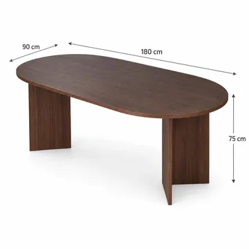 Dano Matbord 180 cm Oval - Valnöt - Products - Möbler - Bord & matgrupp - Matbord & köksbord