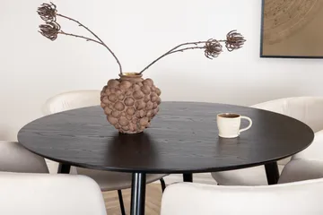 Dipp Matgrupp 115 cm Rund med 4 Berit stolar - Beige - Products - Möbler - Bord & matgrupp - Matgrupp