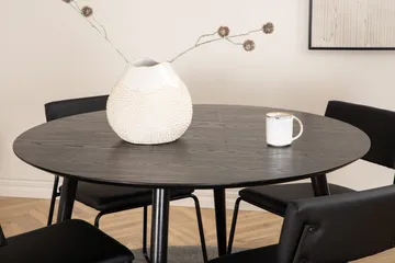 Dipp Matgrupp 115 cm Rund med 4 Kenth Stolar - Svart - Products - Möbler - Bord & matgrupp - Matgrupp