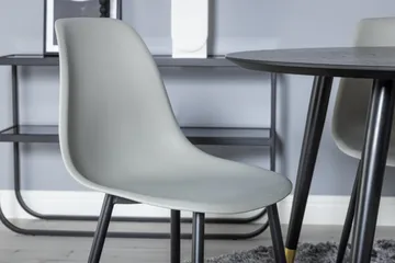 Dipp Matgrupp 115 cm Rund med 4 Polar stolar - Svart/Guld - Products - Möbler - Bord & matgrupp - Matgrupp