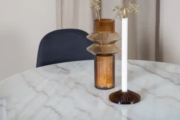 Estelle Matgrupp 106 cm Rund med 4 Polar stolar - Svart - Products - Möbler - Bord & matgrupp - Matgrupp