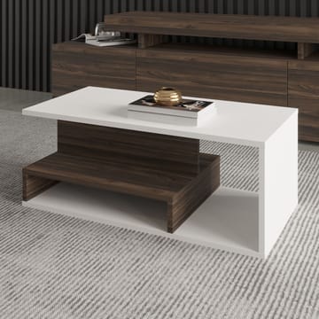 Fenlo Soffbord 90x35x44,8 cm - Vit valnöt - Products - Möbler - Bord & matgrupp - Soffbord