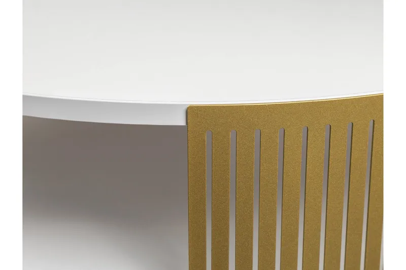 Friend Soffbord 75 cm - Guld/Vit - Products - Möbler - Bord & matgrupp - Soffbord