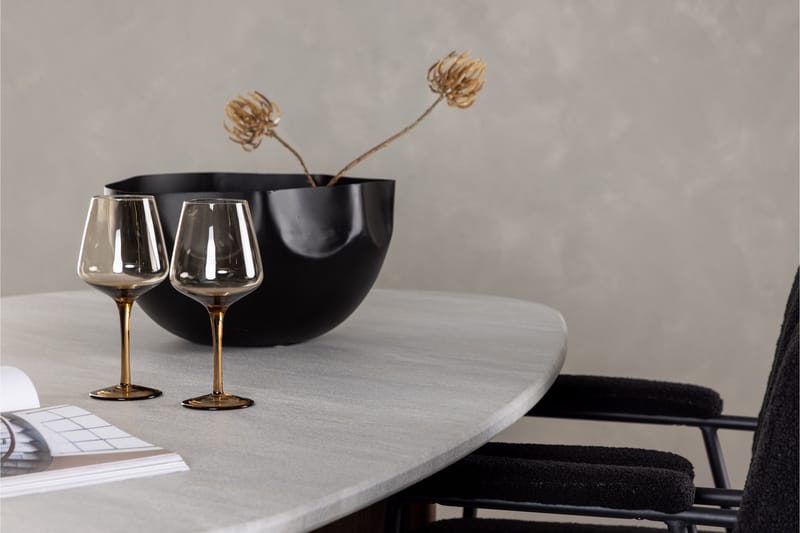 Grönvik Matgrupp 180 cm Oval med 4 Yesterday Stolar - Mocca - Products - Möbler - Bord & matgrupp - Matgrupp